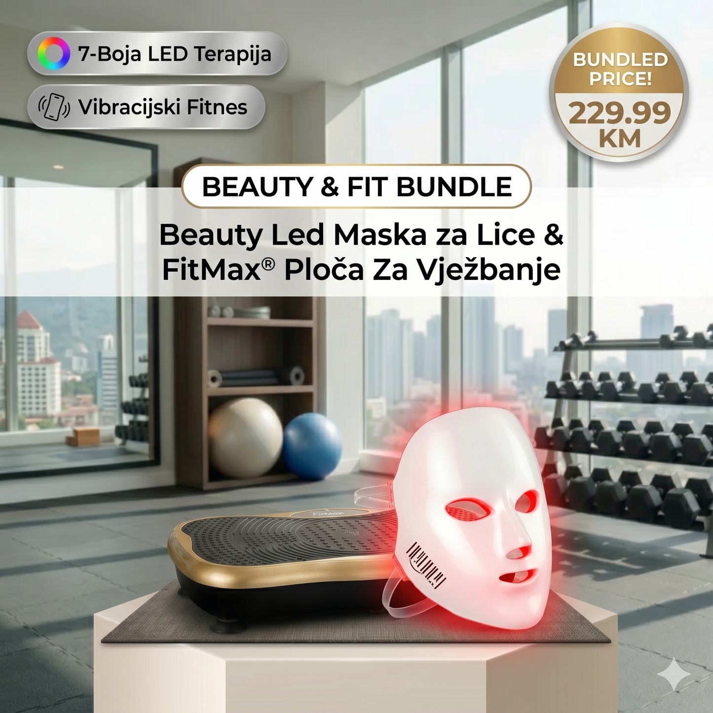 BeautyFit™ Glow & Anti-Aging Set-Njega Lica i Trening kod Kuće