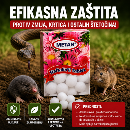 Naftalin Protiv Zmija, Krtica, Glodara i Moljaca