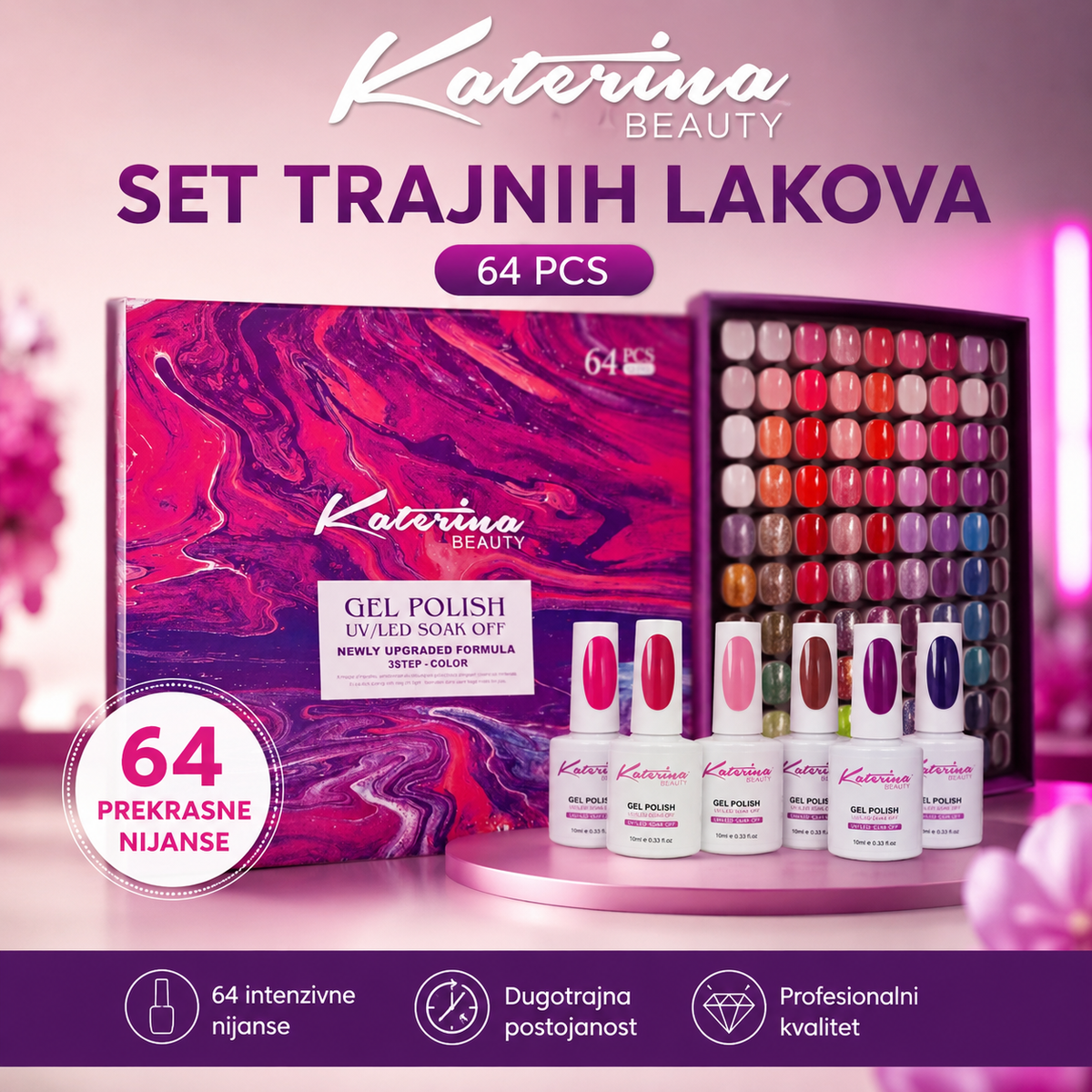 Katerina Beauty Set Trajnih Lakova
