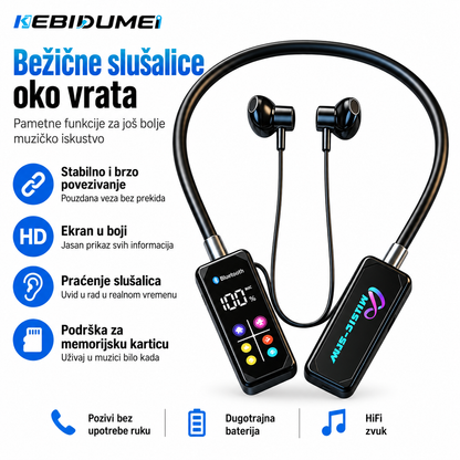 Pametne bežične slušalice sa ekranom u boji