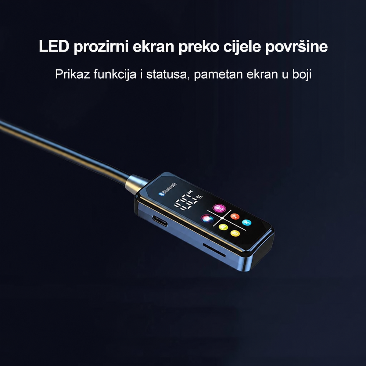 Pametne bežične slušalice sa ekranom u boji