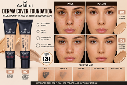 Gabrini Derma Cover – Puder za Savršeno Prekrivanje