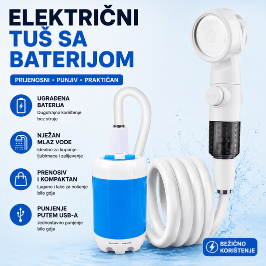 Električni Tuš sa Baterijom