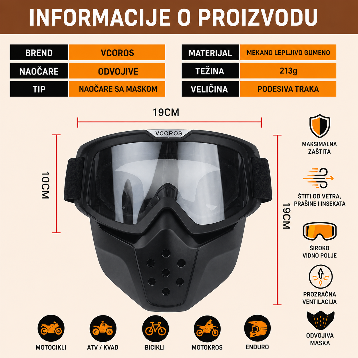 Black Phantom™ Moto Zaštitni Set