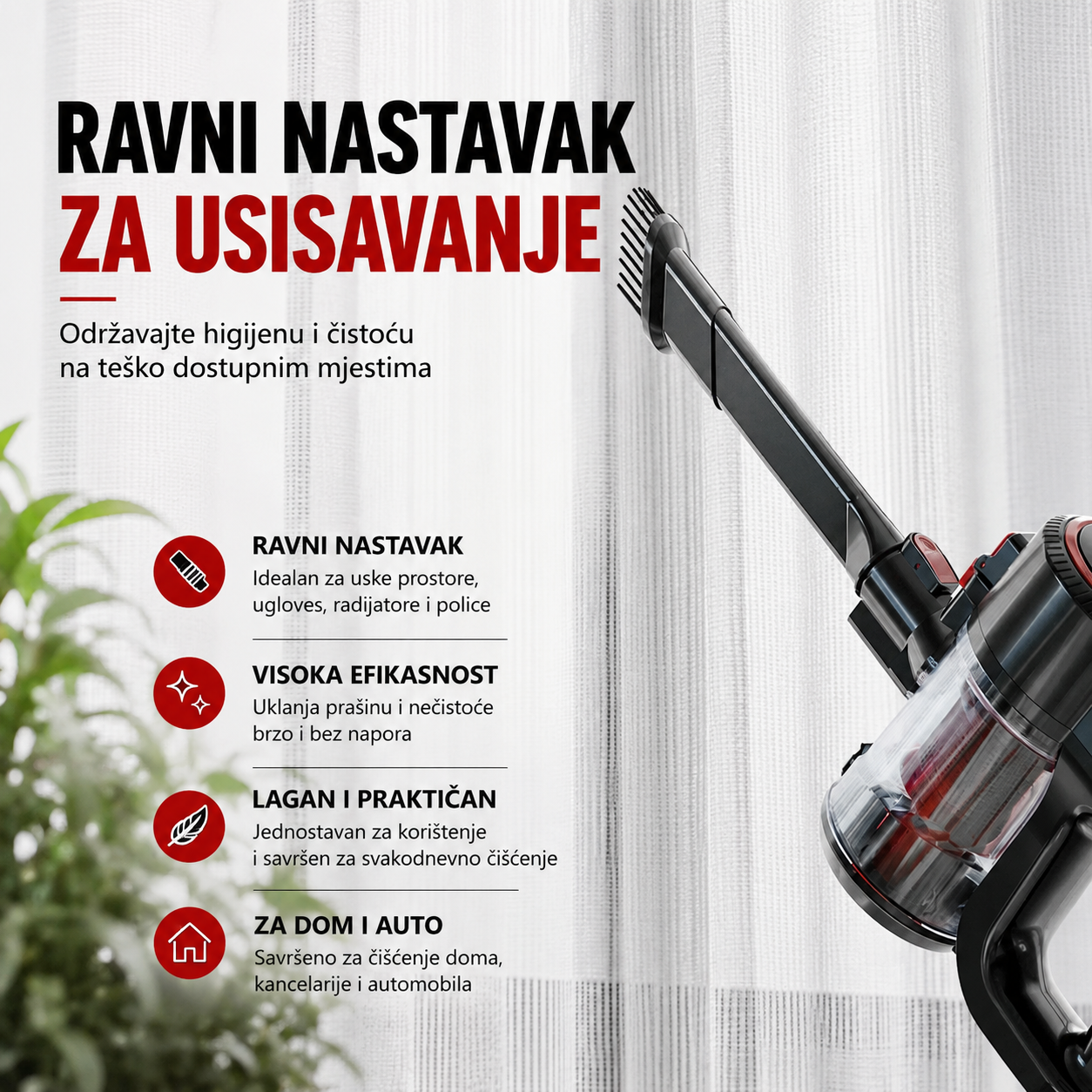 PowerVac X™ – Bežični Štapni Usisivač 3u1