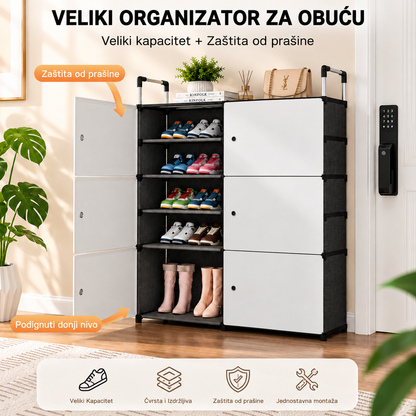 VELIKI Organizator za Obuću – Veliki Kapacitet + Zaštita od Prašine