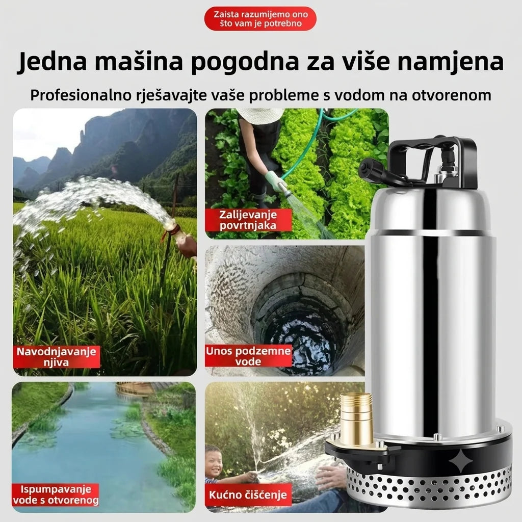 AquaPower Pro – Bežična Potapajuća Pumpa sa Daljinskim Upravljačem