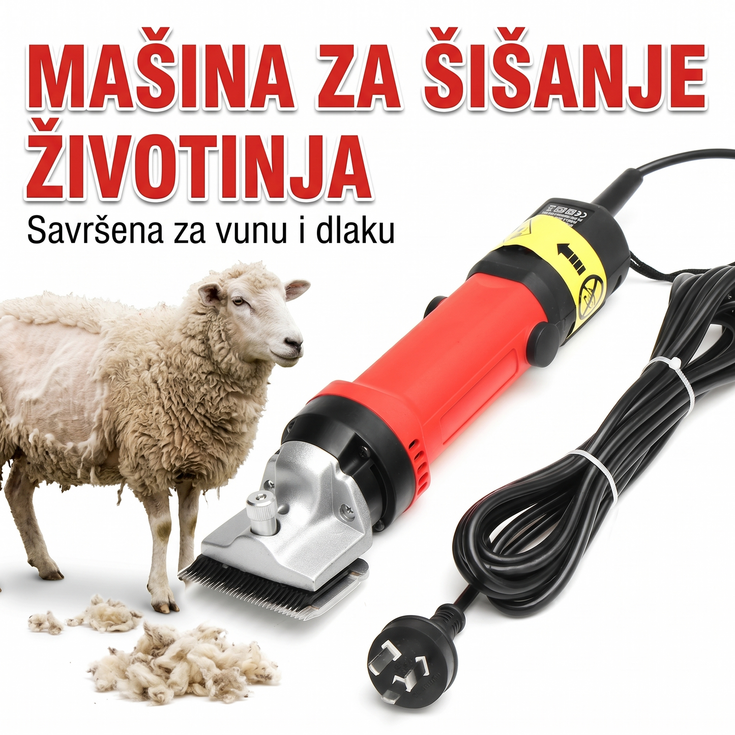 Profesionalna Električna Mašina za Šišanje Životinja