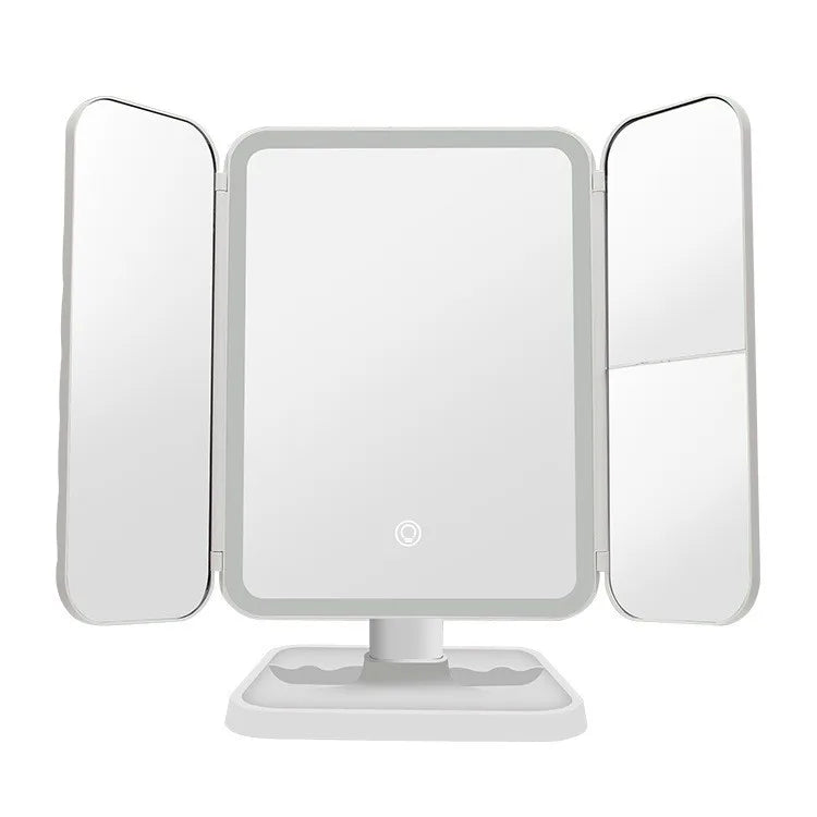 Trifold LED Ogledalo za Šminkanje + Beauty Ogledalo GRATIS
