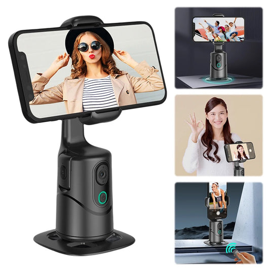Pametni Selfie Držač za Telefon sa Automatskim Praćenjem – 360° Rotacija