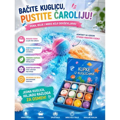 Šumeće Kugle za Kupanje sa Iznenađenjem