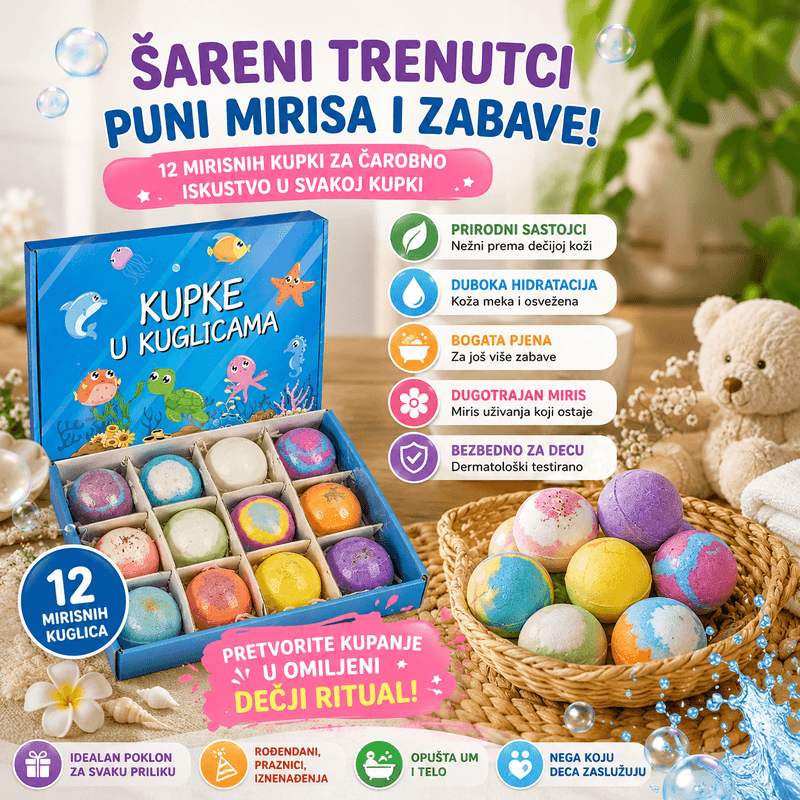 Šumeće Kugle za Kupanje sa Iznenađenjem